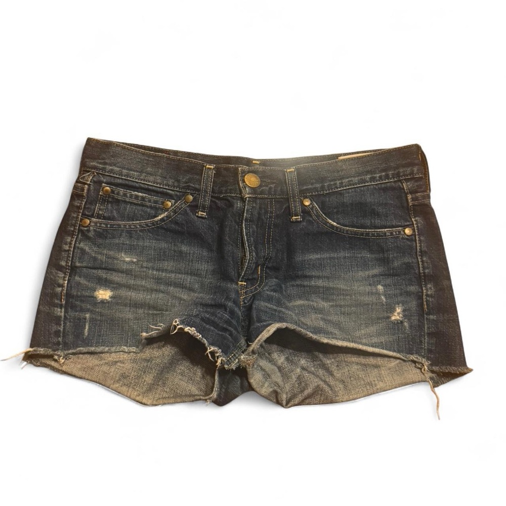 Moussy Vintage Faded Blue Jean Shorts
